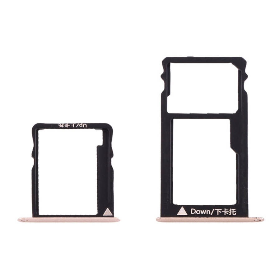 For Huawei Honor 5X / GR5 Micro SIM Card Tray + Nano SIM & Micro SD Card Tray, For Huawei 5X, For...