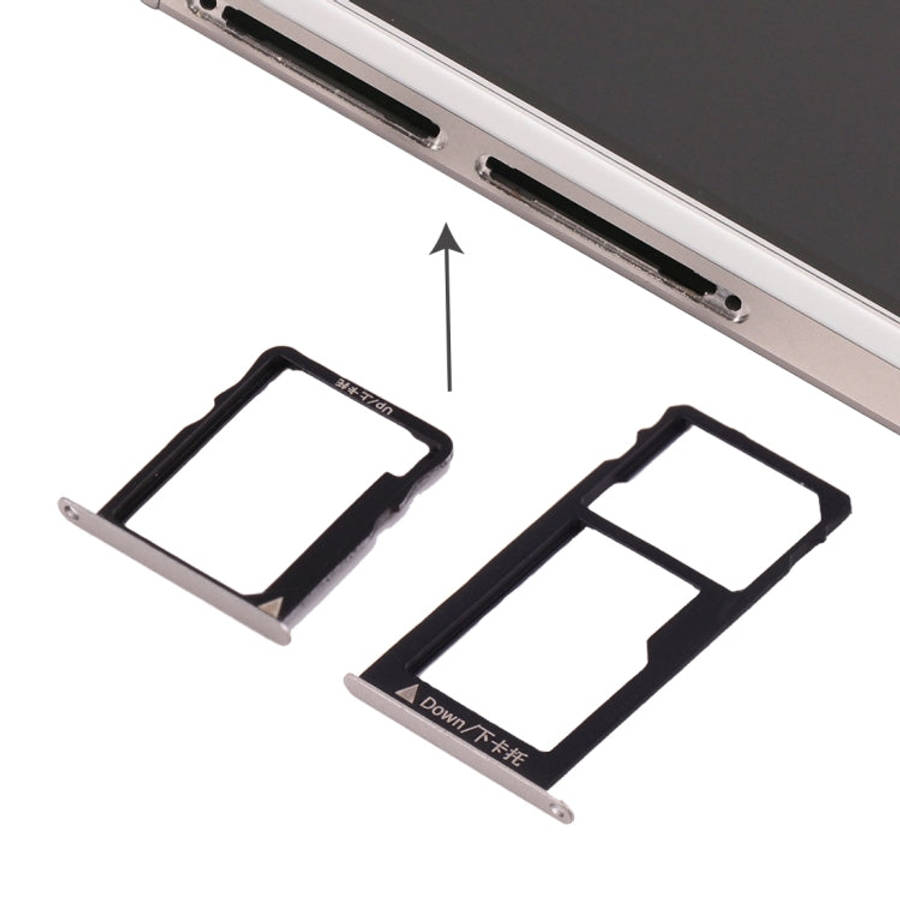 For Huawei Honor 5X / GR5 Micro SIM Card Tray + Nano SIM & Micro SD Card Tray, For Huawei 5X, For...