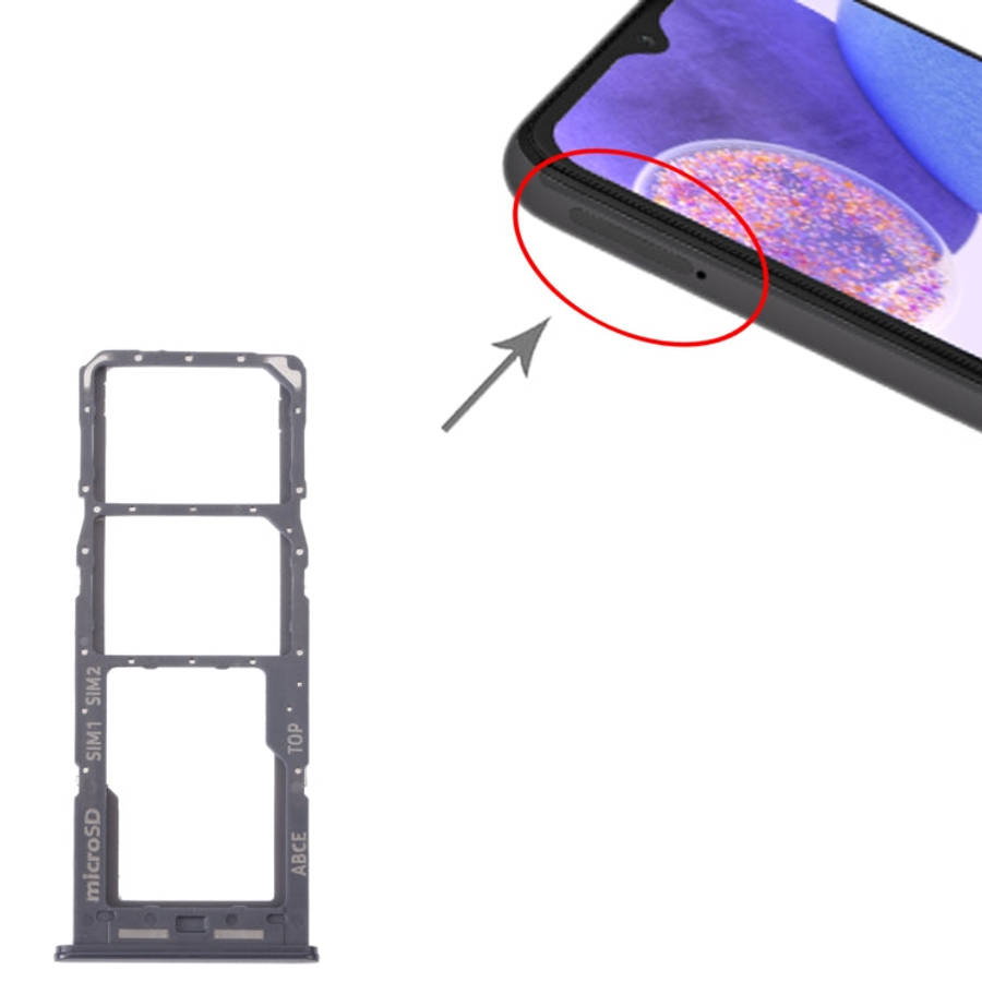 For Samsung Galaxy A23 SM-A235 Original SIM Card Tray + SIM Card Tray + Micro SD Card Tray, For S...