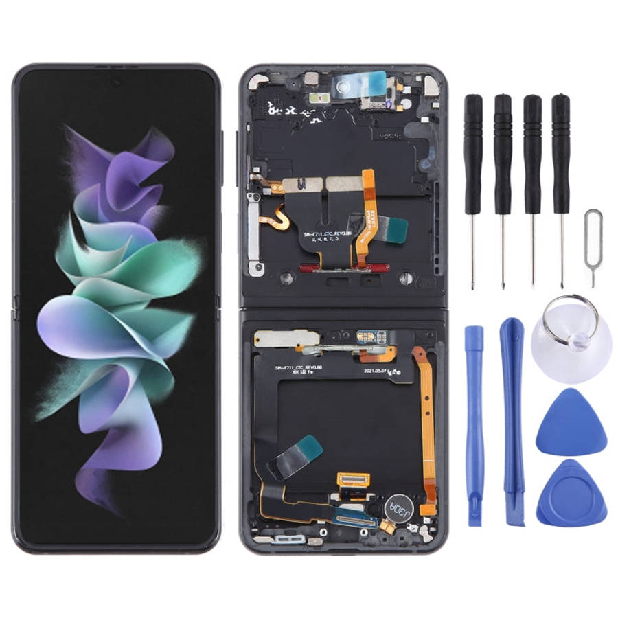 For Samsung Galaxy Z Flip3 SM-F711 Original LCD Screen Digitizer Full Assembly with Frame, For Sa...