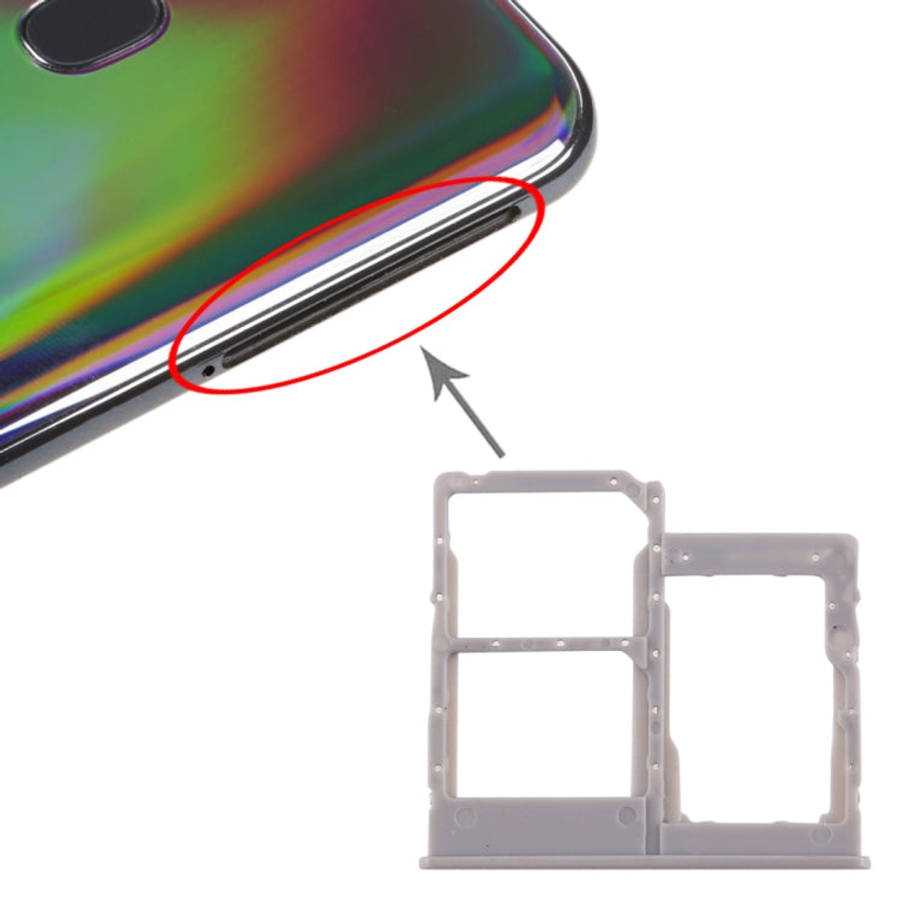 For Galaxy A40 SIM Card Tray + SIM Card Tray + Micro SD Card Tray, For Samsung Galaxy A40, For Sa...