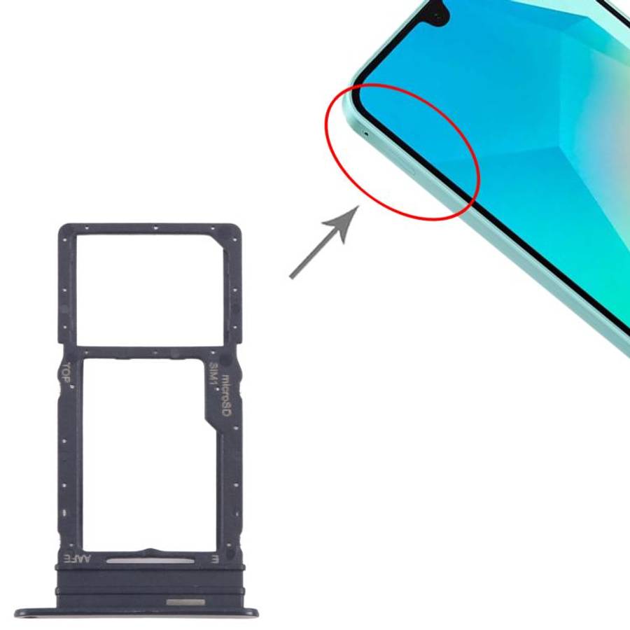 For Samsung Galaxy A16 SM-A165F Original SIM Card Tray + Micro SD Card Tray, For Samsung Galaxy A...