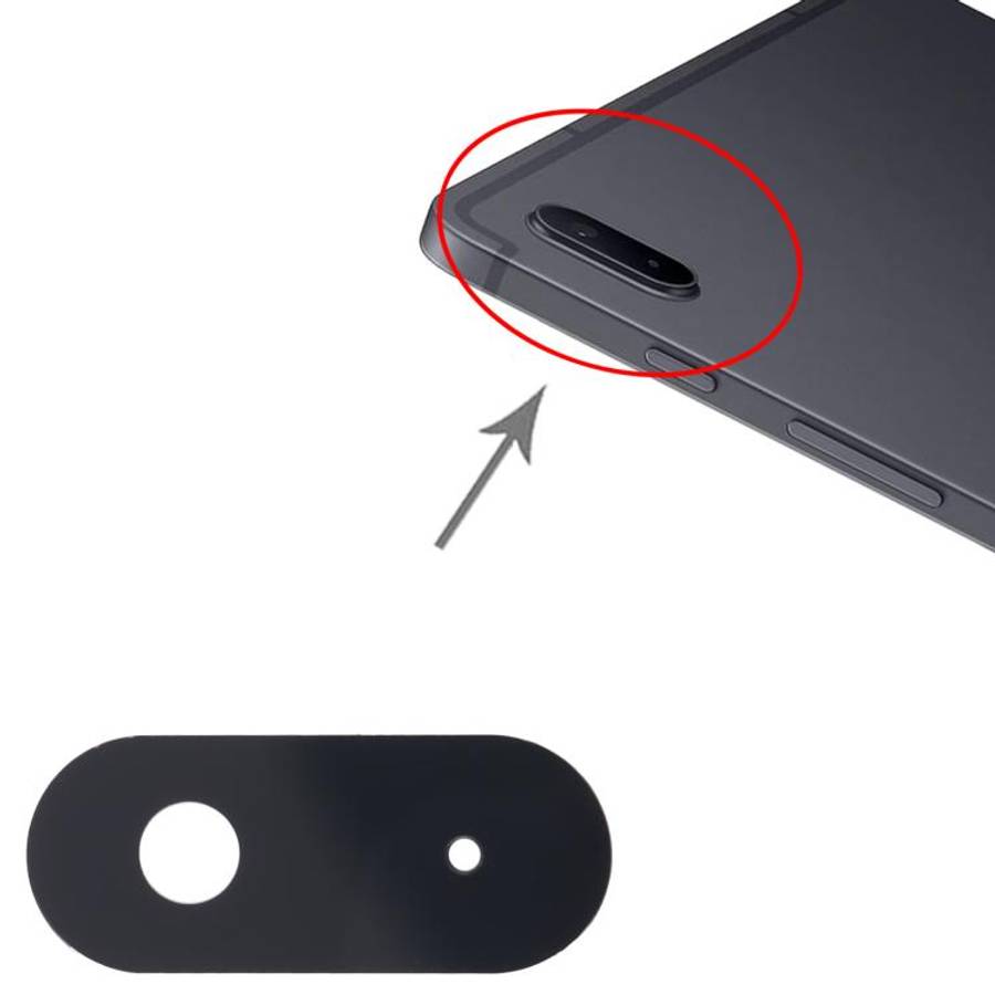 For Samsung Galaxy Tab S7 FE SM-T730/T736B Original Back Camera Lens, For Samsung Galaxy Tab S7 F...