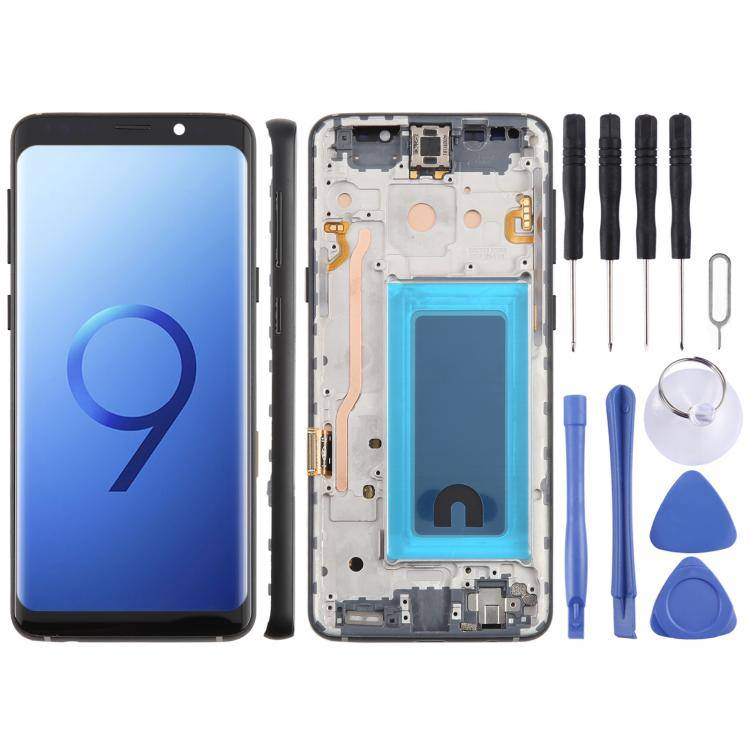 For Samsung Galaxy S9 SM-G960F 5.7 inch TFT LCD Screen Digitizer Full Assembly with Frame, For Sa...