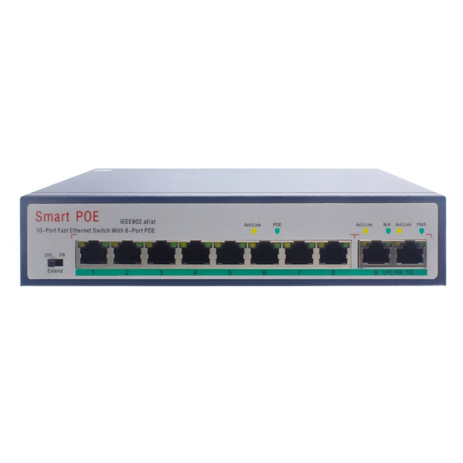 ESCAM POE 8+2 10-Port Fast Ethernet Switch 8-Port POE 10/100M 120W Network Switch, Transmission D...