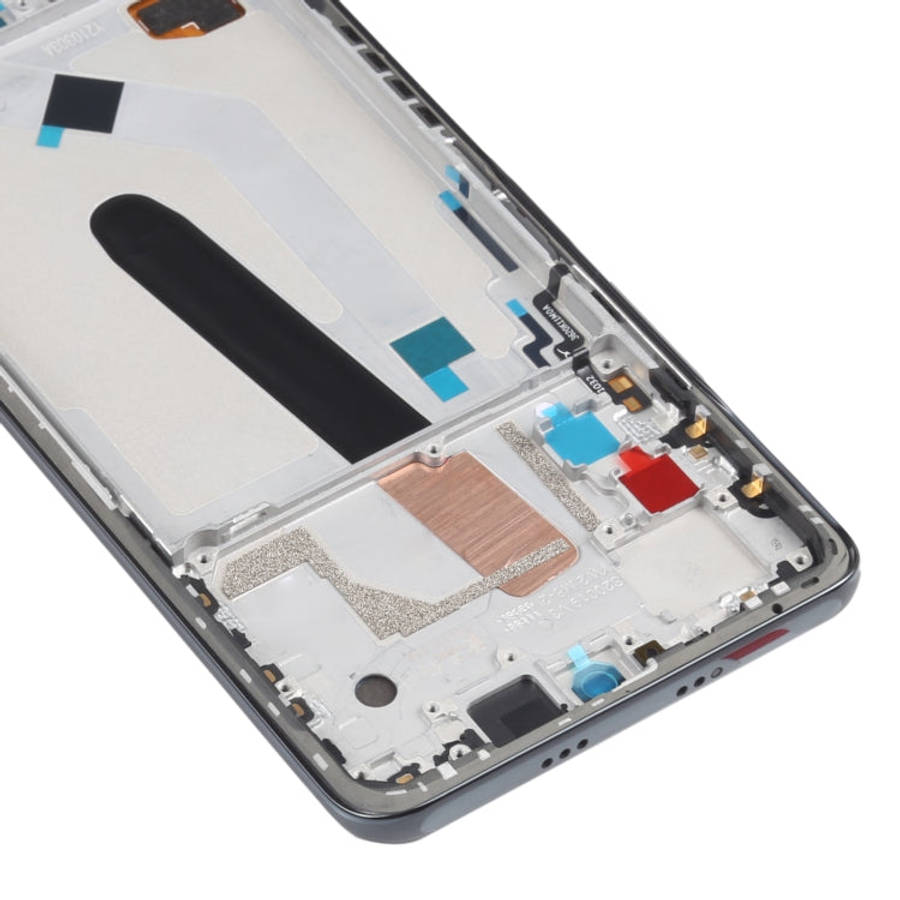 OLED Material LCD Screen and Digitizer Full Assembly With Frame for Xiaomi Redmi K40 / Redmi K40 ...