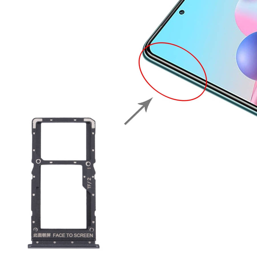 SIM Card Tray + SIM Card Tray / Micro SD Card Tray for Xiaomi Redmi Note 10 5G / Poco M3 Pro 5G /...