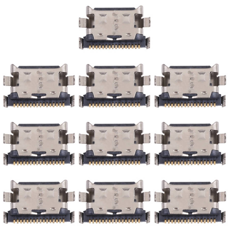 10 PCS Charging Port Connector for Honor X10 Max 5G, For Honor X10 Max 5G