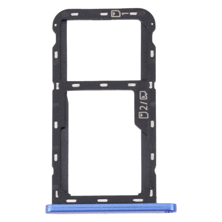 For ZTE Blade A72 SIM Card Tray + SIM Card Tray / Micro SD Card Tray, For ZTE Blade A72