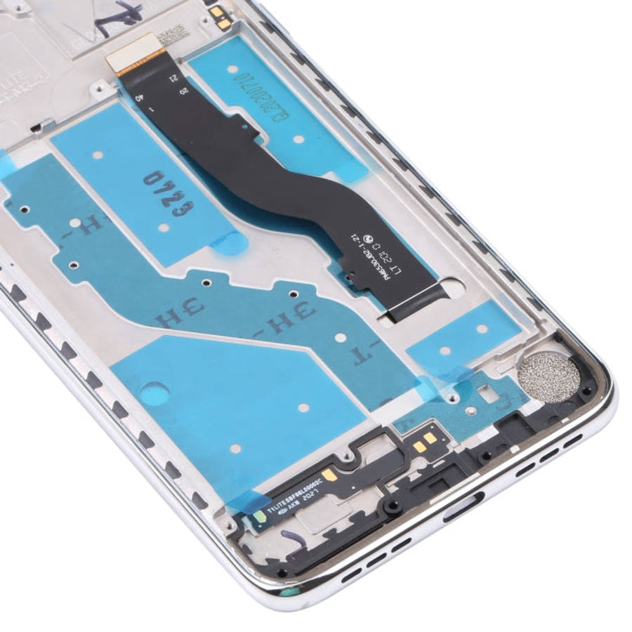 LCD Screen and Digitizer Full Assembly with Frame for TCL 10L / 10 Lite T770H, For TCL 10L / 10 L...