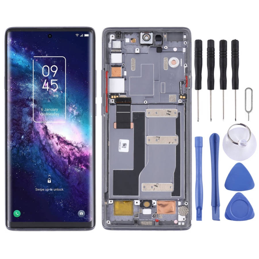 Original LCD Screen and Digitizer Full Assembly with Frame for TCL 20 Pro 5G T810H, For TCL 20 Pr...
