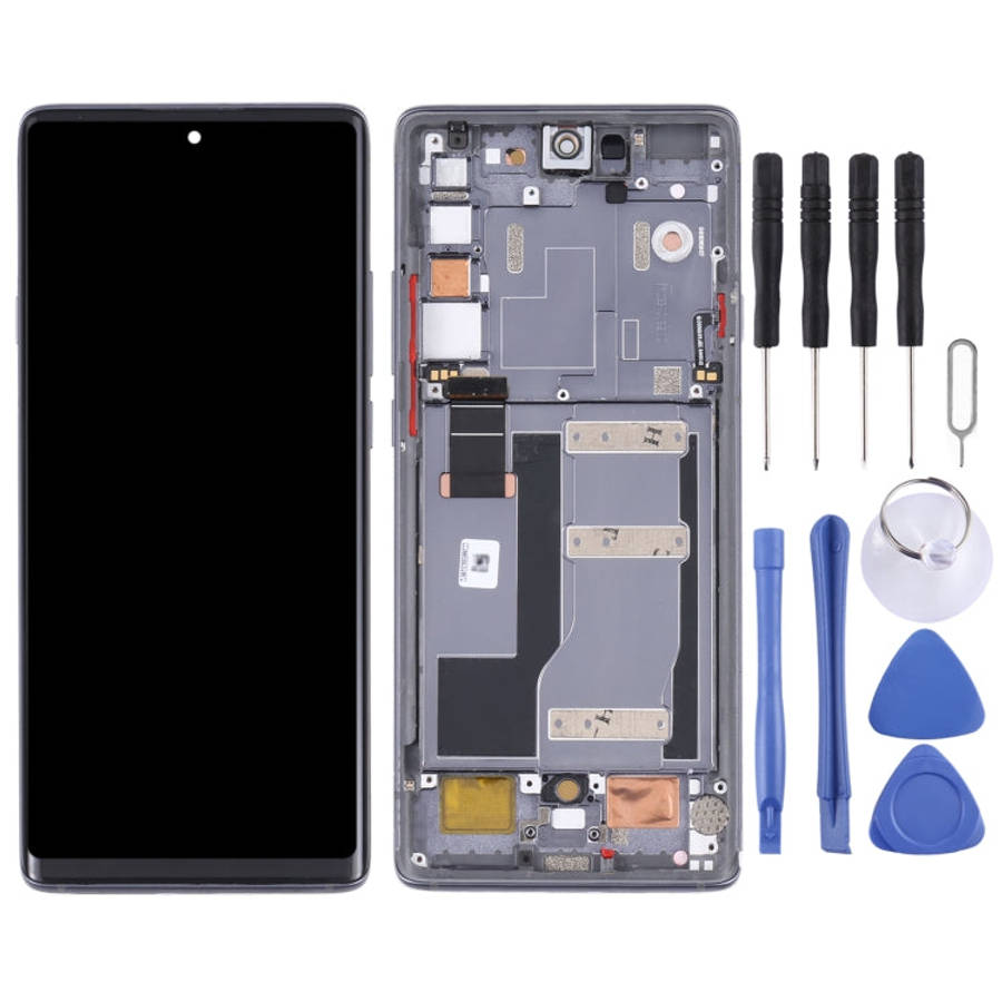 Original LCD Screen and Digitizer Full Assembly with Frame for TCL 20 Pro 5G T810H, For TCL 20 Pr...