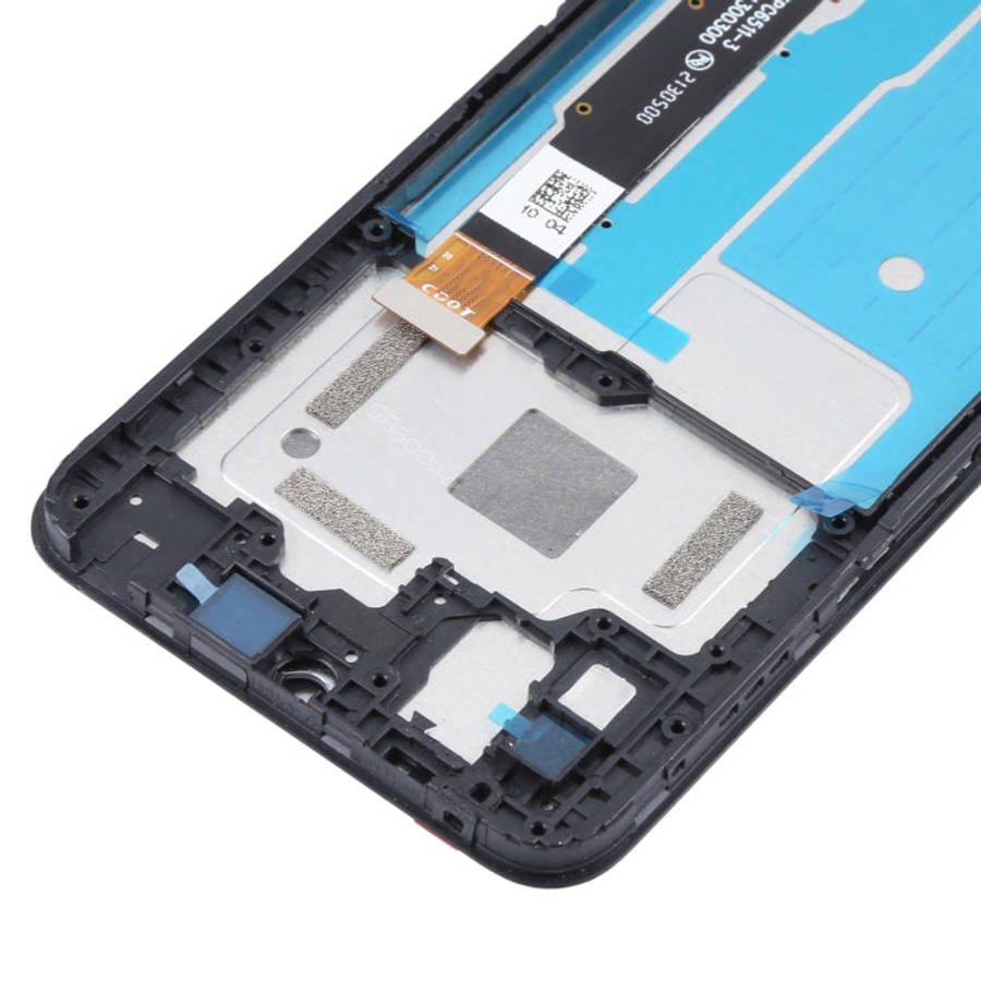 LCD Screen and Digitizer Full Assembly with Frame for TCL 20 R 5G, For TCL 20 R 5G