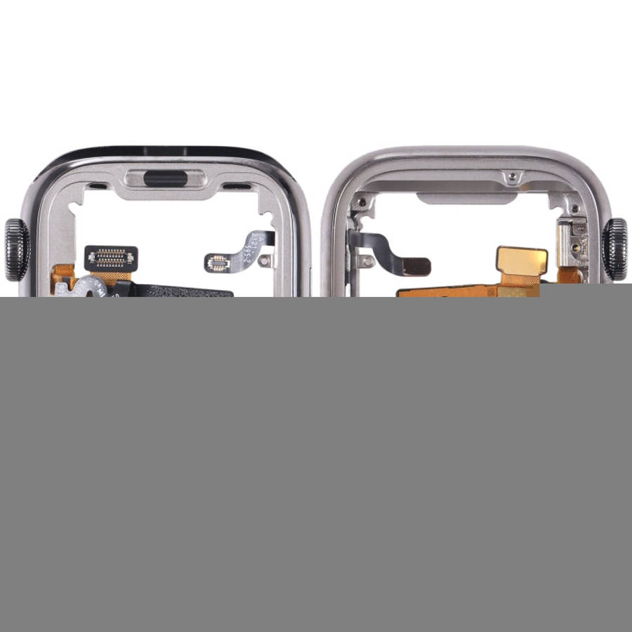 For Apple Watch Series 7 41mm Stainless Steel Middle Frame Bezel Plate with Loudspeaker / Power /...