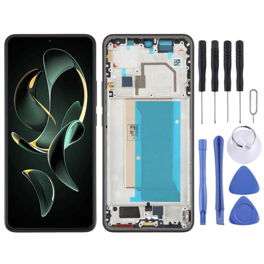 For Xiaomi Redmi K60 Ultra Original AMOLED Material LCD Screen Digitizer Full Assembly with Frame...