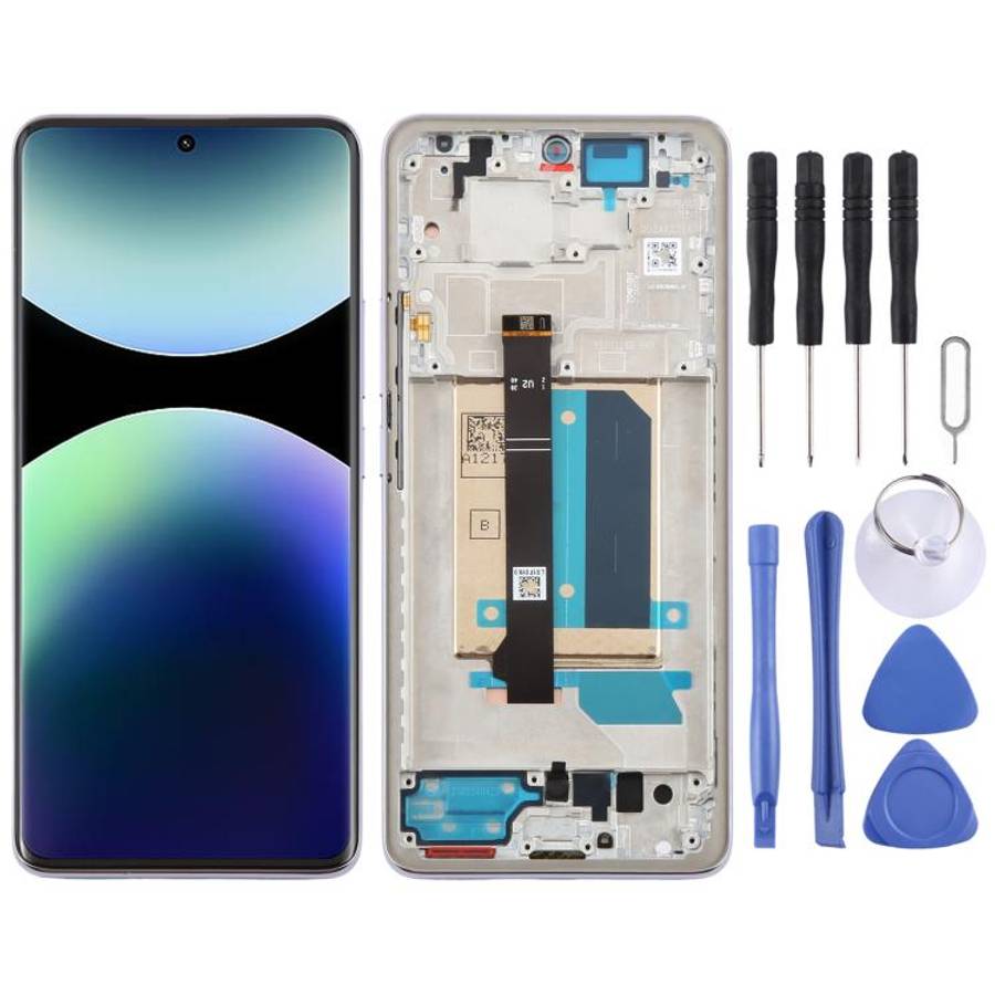 For Xiaomi Redmi Note 14 Pro+ 5G Original LCD Screen Digitizer Full Assembly with Frame, For Xiao...