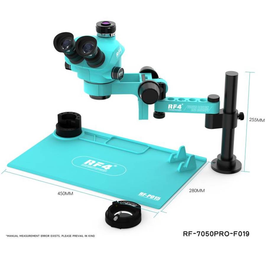 RF4 RF7050PRO-FO19 360 Degree Adjustable Universal Telescopic Rotating Lifting Microscope with Si...