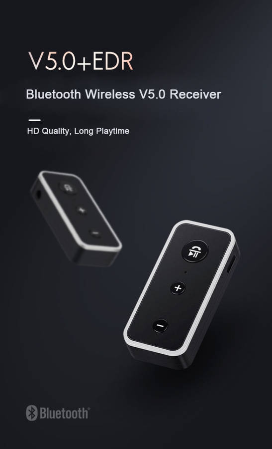 Bluetooth 5.0 audio receiver 3.5AUX car speaker headphones universal one tow two talk, Bluetooth 5.0