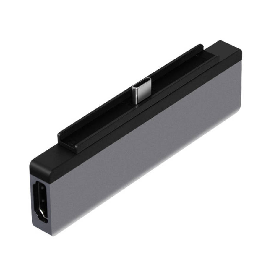 6 in 1 Type-C to HDMI/PD/USB3.0/Audio/SD&TF Card Reader HUB Converter for iPad Pro, 6 in 1