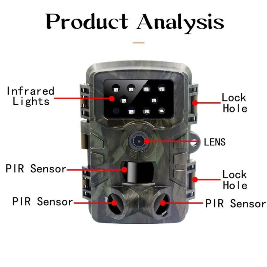PR700 1080P Wildlife Hunting Camera Motion Activated Night Vision Camcorder for Outdoor Tracking ...