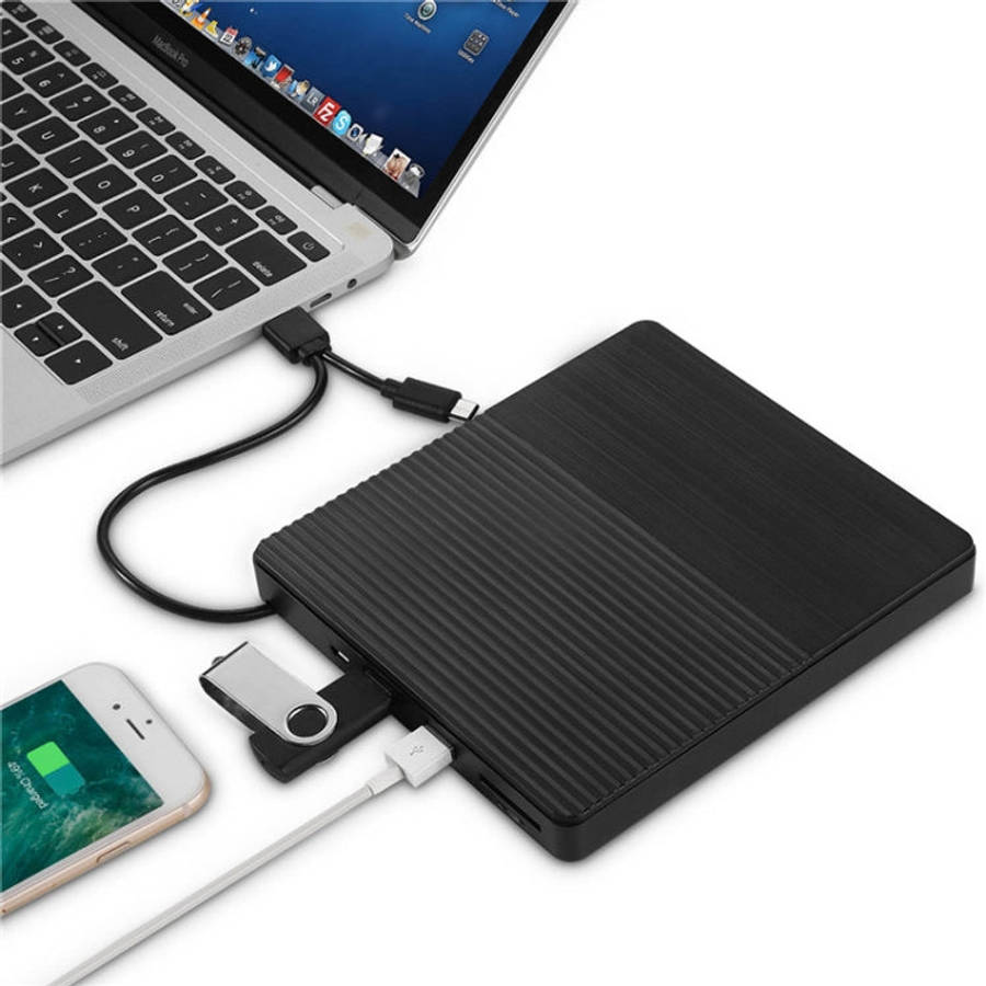 Type-C Portable External CD Burner Optical Drive