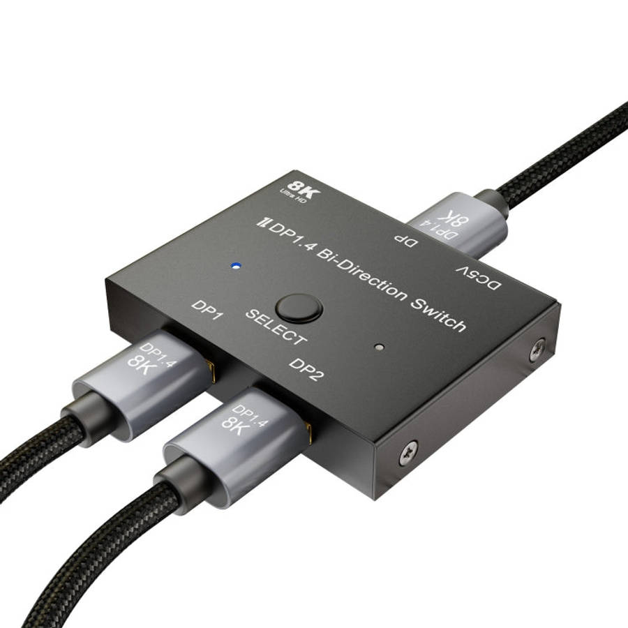 8K DP 1.4 Bi-Direction Switch, 8K Switcher(Black)