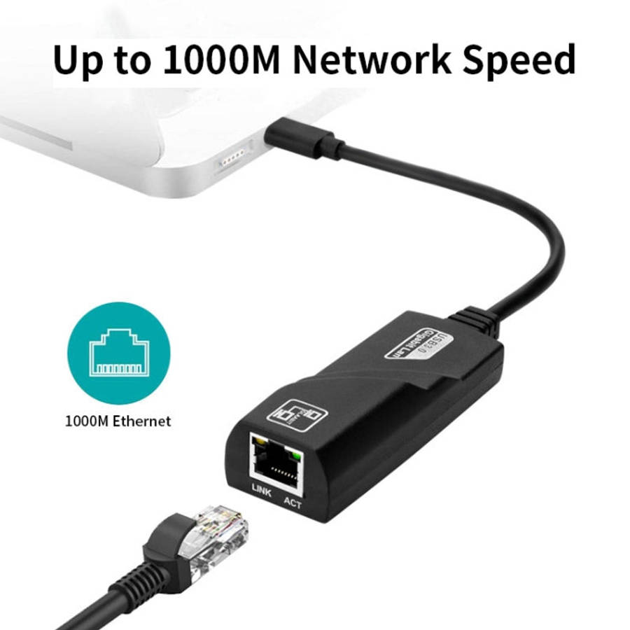 JSM 1000 Mbps USB-C / Type-C to RJ45 Ethernet Adapter Network Cable, JSM 1000 Mbps USB 3.1