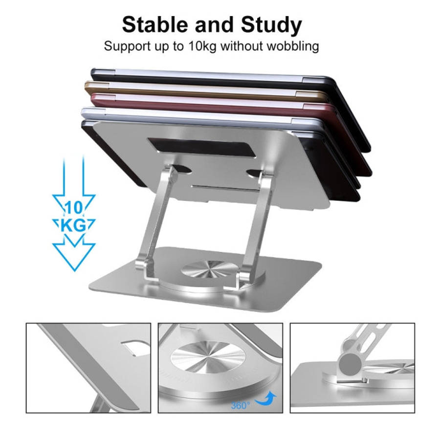 D088 Portable Aluminum 360 Degree Rotating Height Flexible Adjustable Notebook Laptop Stand, D088
