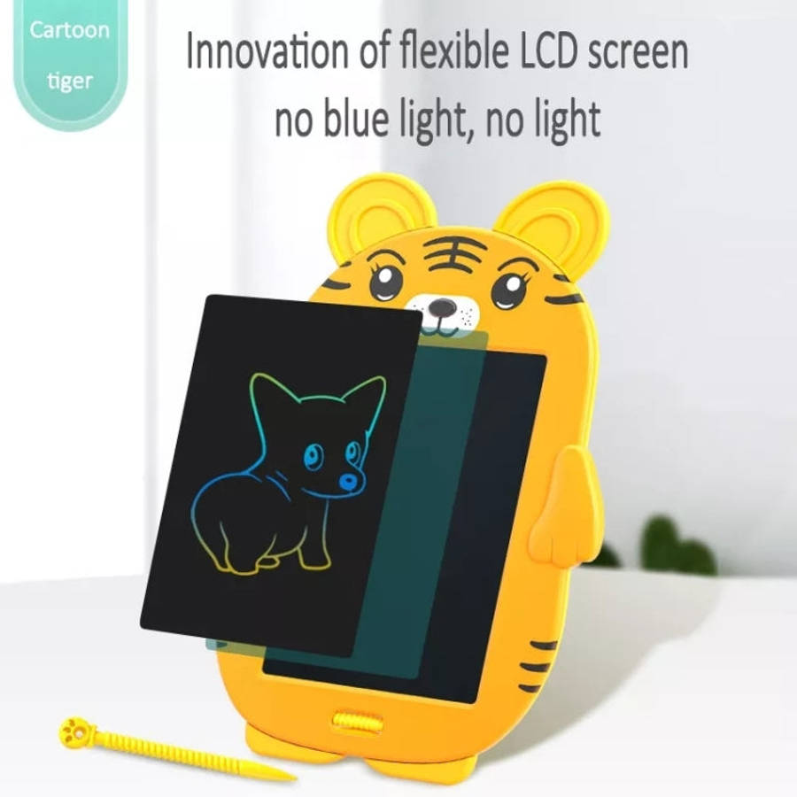 HYD-8511 Cartoon KIds LCD ABS Graffiti Drawing Colorful Hands Writing Board, Tiger