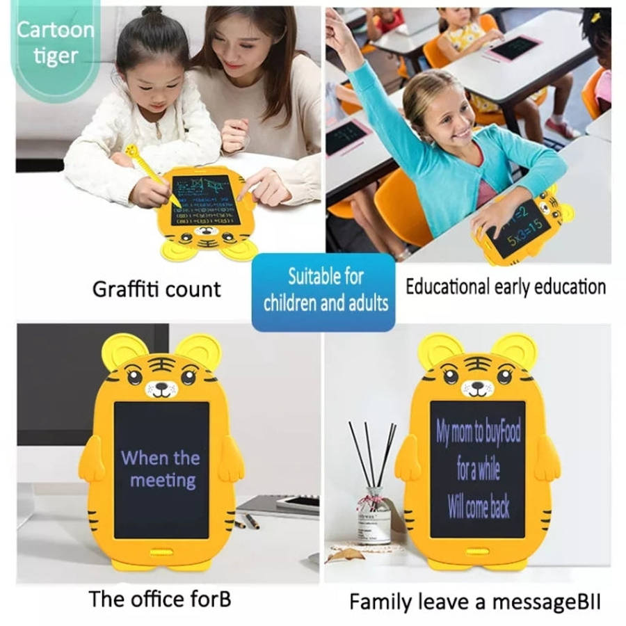 HYD-8511 Cartoon KIds LCD ABS Graffiti Drawing Colorful Hands Writing Board, Tiger