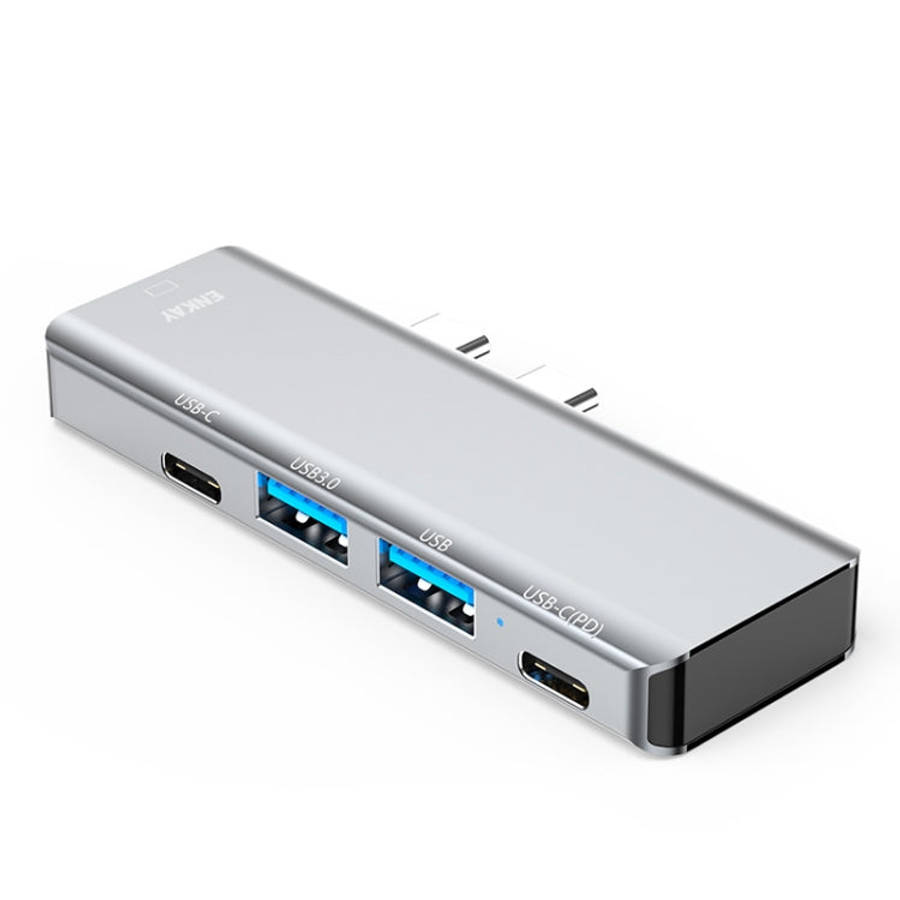 ENKAY Hat-Prince 5 in 2 Hub Type-C to 4K HDMI / USB 3.0 Docking Station Adapter for MacBook