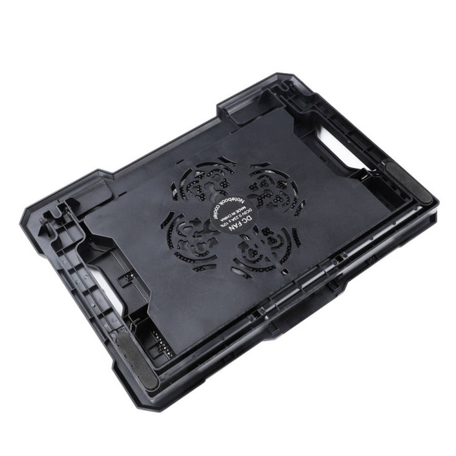 S100 One Fan Adjustable Height Dual USB Ports Laptop Cooling Pad, S100