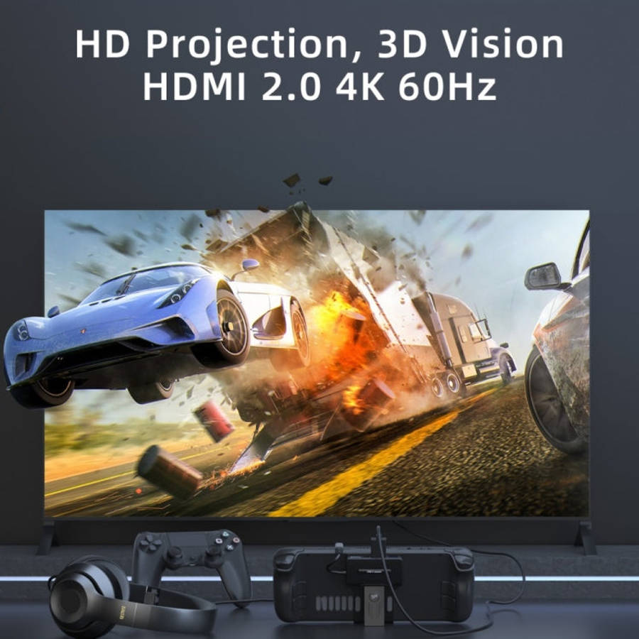 V266 For Steam Deck 5 in 1 Bracket Docking Station Charging Base Support 4K/60Hz USB3.0, V266 5 in 1