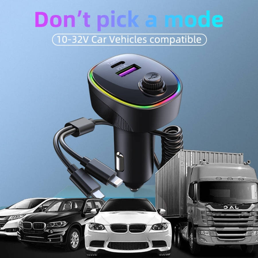 K11 Portable USB + Type-C PD Car Charger Phone Tablet Fast Charging Adapter, K11