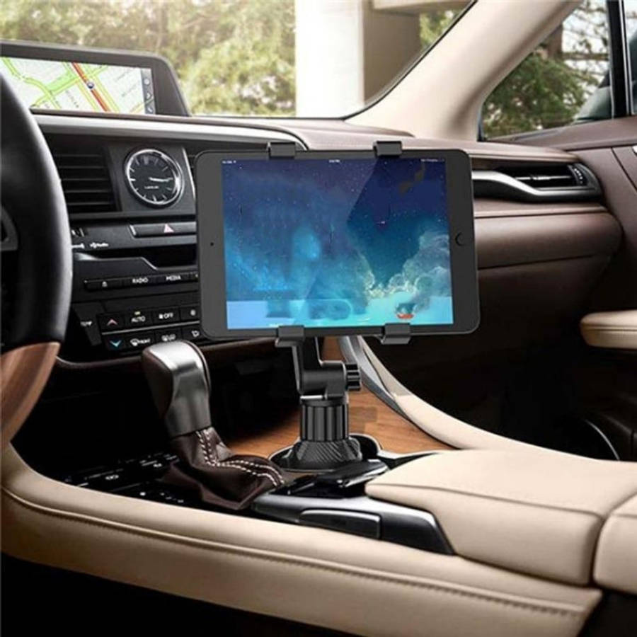 CUP-B17 Mini 2 Shaft Rotating Car Cup Holder Tablet Mount Universal Long Neck Car Cup, CUP-B17