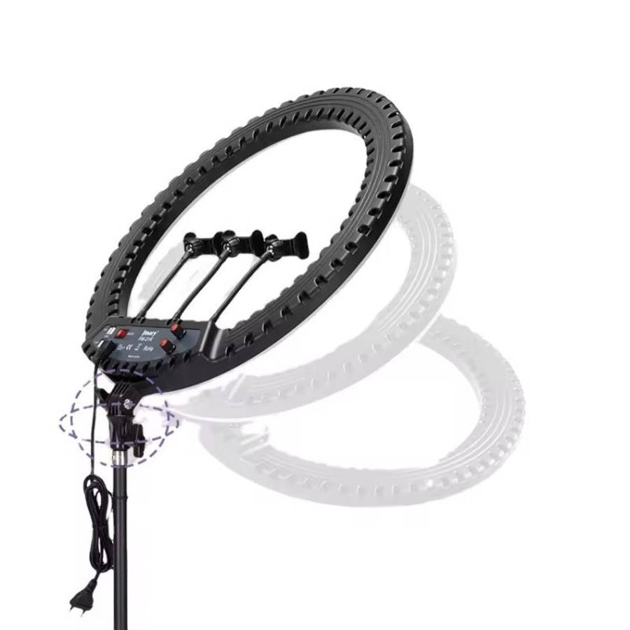 JMARY FM-21R With Remote Control Phone Clip 21-inch Dimmable LED Ring Light, US Plug, EU Plug