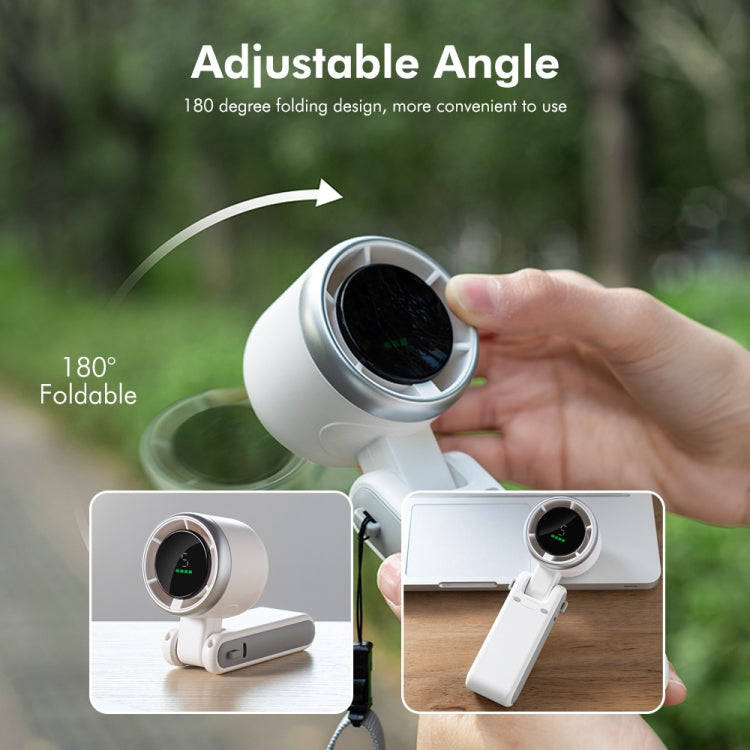 ENKAY Hat-Prince 3600mAh Battery Max 8H Cooling times Foldable Neck Turbo Fan with Digital Display