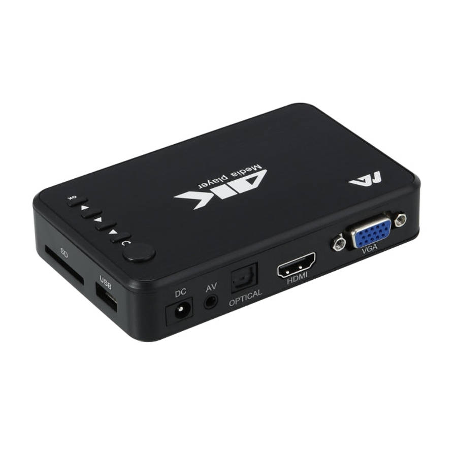 4K 30HZ HDD Player AV+VGA+HDMI SD Card U Disk Player, US, EU, UK