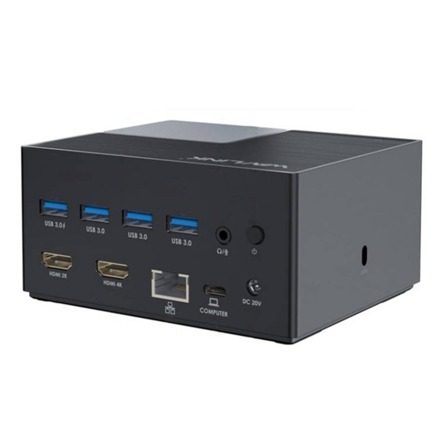 WAVLINK UG76PD2 3.5mm Audio, Gigabit Network Port Dual HD Universal Docking Station, UG76PD2