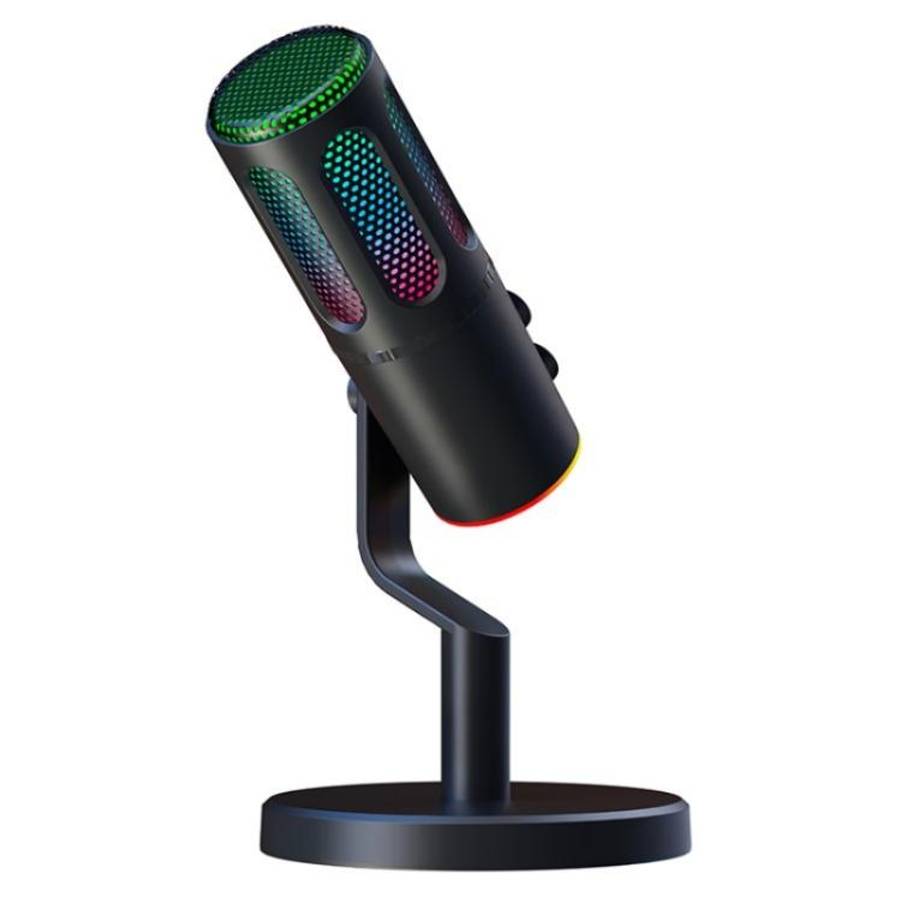 SU8 RGB Light Noise Reduction Desktop Microphone for Live Streaming / Recording / Gaming, SU8