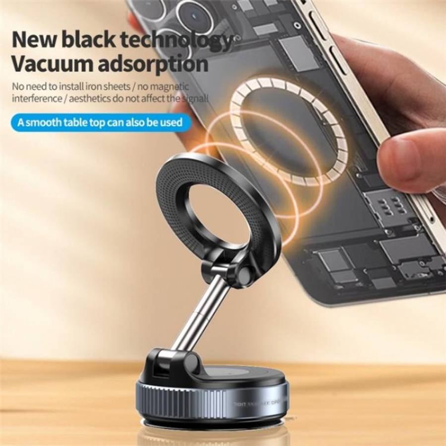 K007 Dashboard Stand 360 Degree Rotation Car Suction Cup Base Magnetic Mount Phone Holder, K007 (...