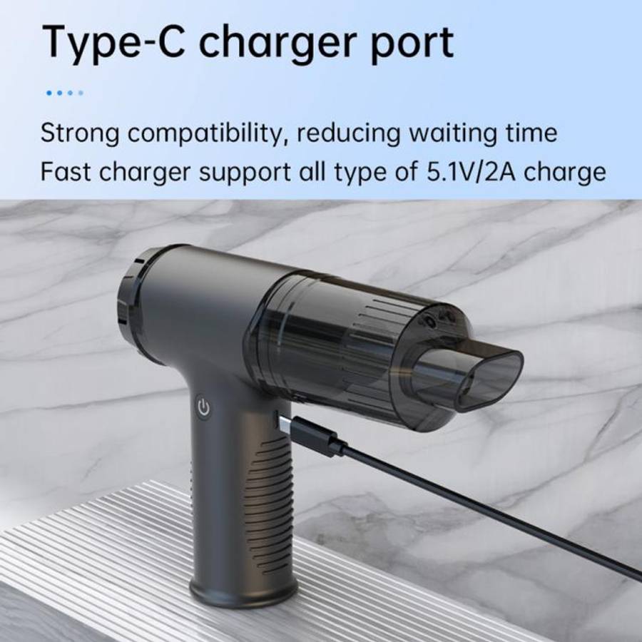 V16D 7 Nozzles 2 in 1 Car Vacuum Cleaner Powerful Suction Rechargeable Handheld Dust Blower, V16D