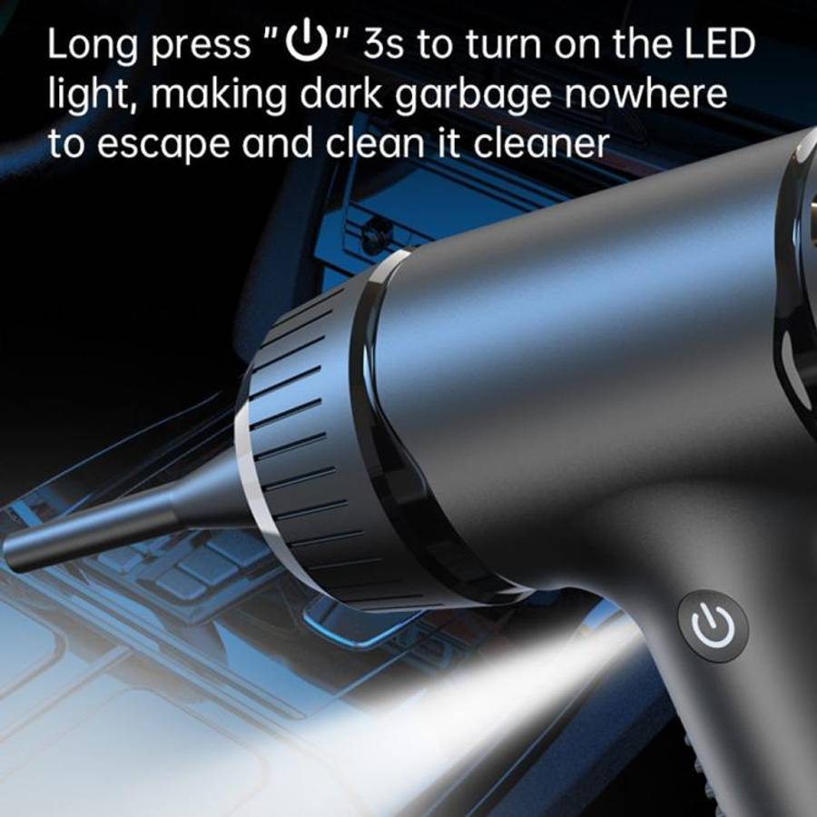 V16D 7 Nozzles 2 in 1 Car Vacuum Cleaner Powerful Suction Rechargeable Handheld Dust Blower, V16D