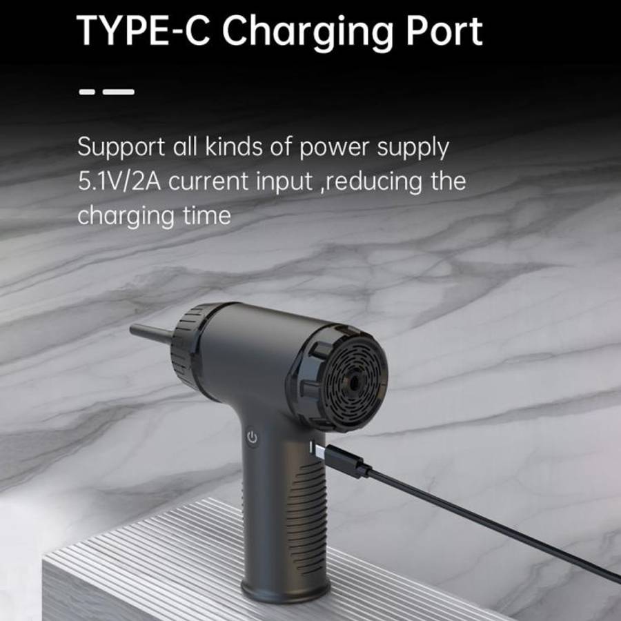 D16 For Car PC Keyboard 50W 42500RPM Portable Rechargeable Wireless Handheld Dust Blower, D16