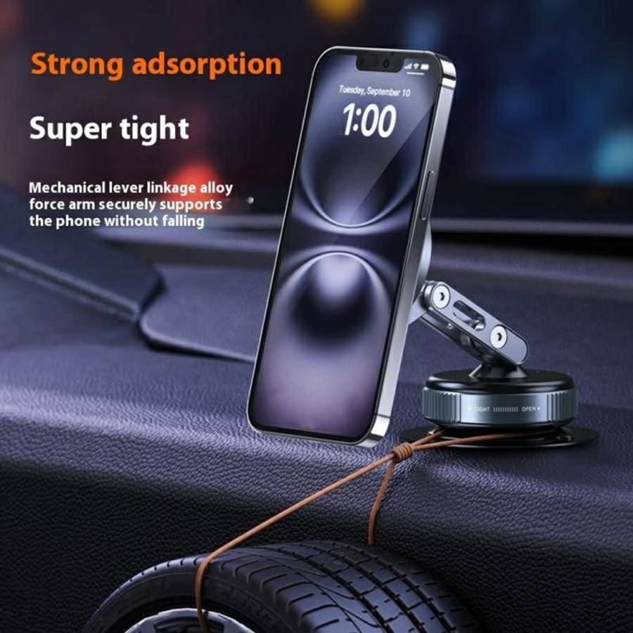 X53 Vacuum Suction Cup 360 Rotation Foldable Cellphone Bracket Magnetic Car Dashboard Phone Holde...