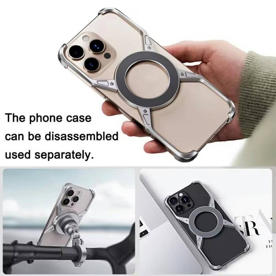 For iPhone 16 Series Z10 Anti Shake Cycling Bracket Motorcycle Mount Magnetic Phone Holder