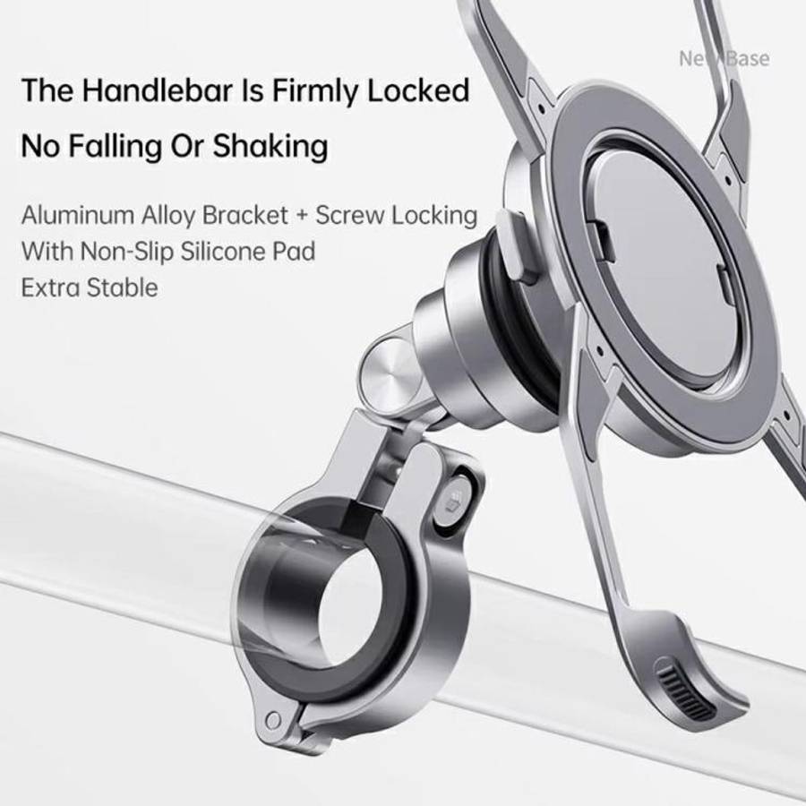 For iPhone 16 Series Z10 Anti Shake Cycling Bracket Motorcycle Mount Magnetic Phone Holder