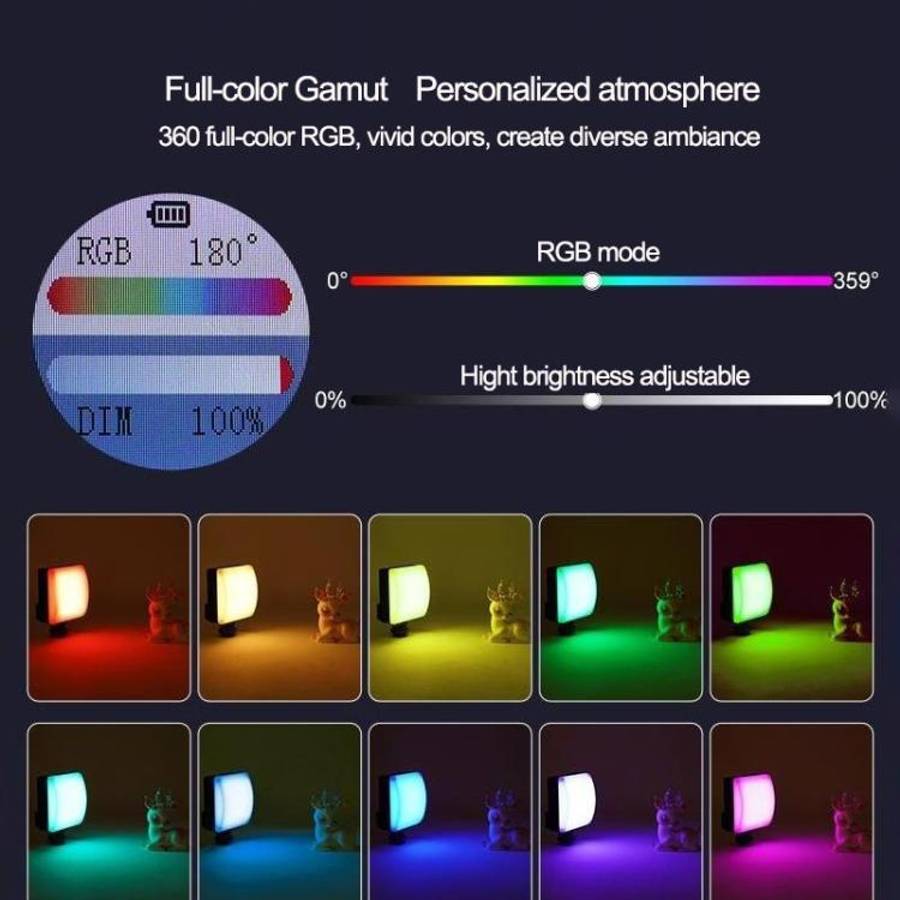 VLOGLITE K10RGB Ultra Thin Pocket Size RGB LED Camera Light Photography Videography Selfie Light,...