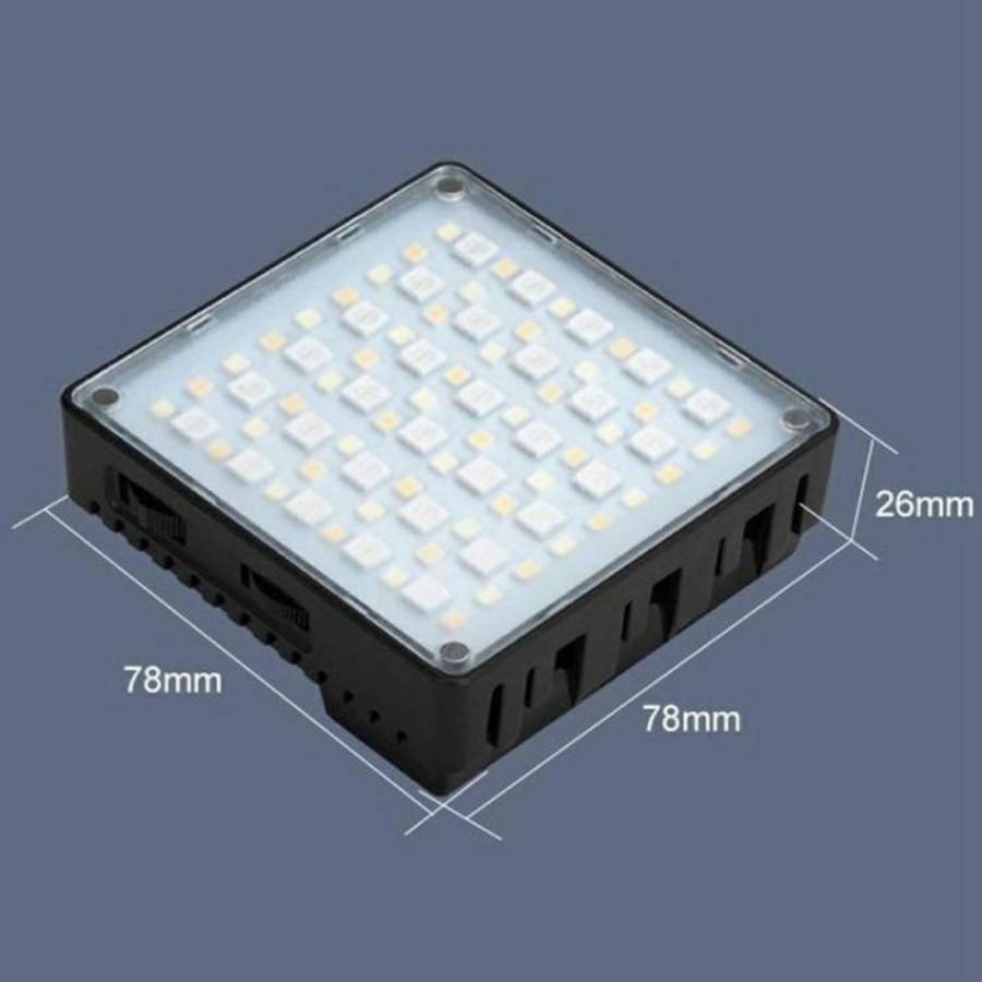 VLOGLITE K10RGB Ultra Thin Pocket Size RGB LED Camera Light Photography Videography Selfie Light,...