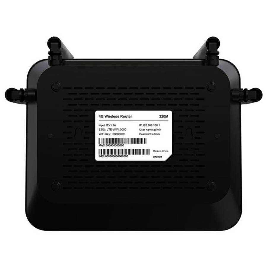 320M-E Eurasian Version Home Office Wireless Network WiFi CPE 3 Port SIM Card 4G LTE Router, US P...